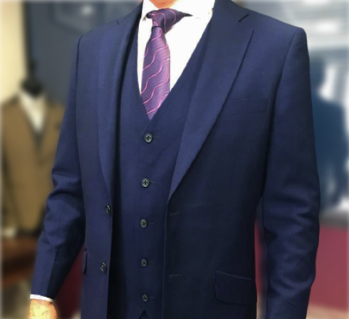 classic dark blue suit
