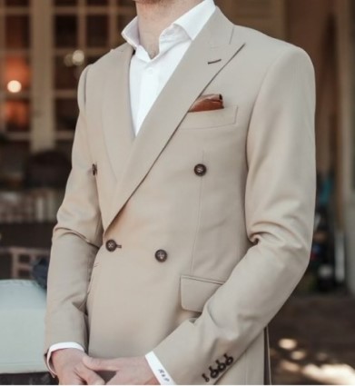 beige suit model